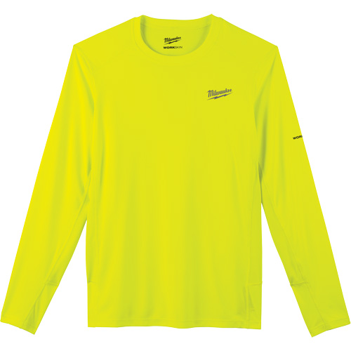 Workskin Lightweight High Visibility Shirt, Men's, Small, Yellow Trail Hammer and Bolt