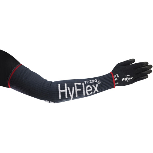 HyFlex&reg; Narrow High Cut Compression Sleeve, 18", Kevlar&reg;/Polyamide/Spandex/Stainless Steel, Blue Trail Hammer and Bolt
