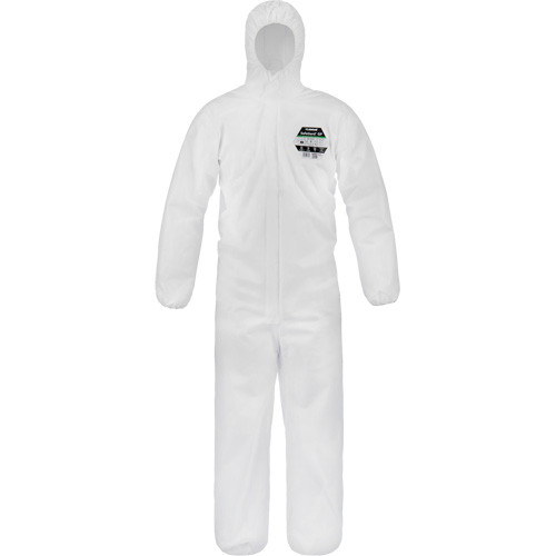 Safegard GP Coveralls, Medium, White, SMMS Trail Hammer and Bolt
