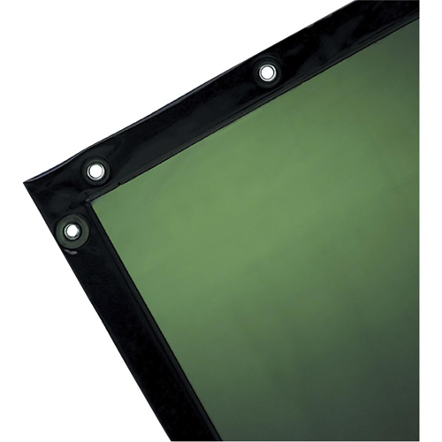 Rideau pour soudure, 72" x 96", Transparence Moyenne, Vert Trail Hammer and Bolt
