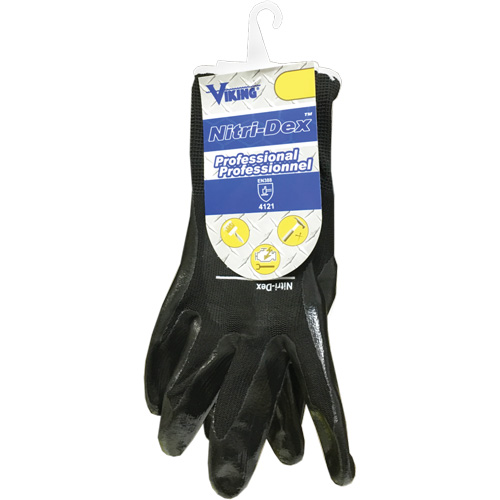 Gants de travail Nitri-Dex, Taille 7, Rev&ecirc;tement Nitrile, Enveloppe en Polyester, EN 388 niveau 1 Trail Hammer and Bolt