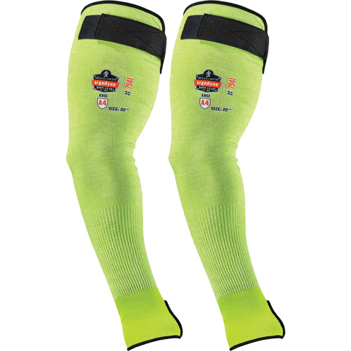 Manche de protection contre la coupe ProFlex 7941-PR, TenaLux, 18", ASTM ANSI niveau A4/EN 388 niveau D, Lime haute visibilit&eacute; Trail Hammer and Bolt
