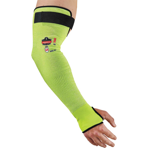 Manche de protection contre la coupe ProFlex 7941-PR, TenaLux, 18", ASTM ANSI niveau A4/EN 388 niveau D, Lime haute visibilit&eacute; Trail Hammer and Bolt