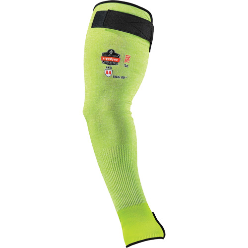 Manche de protection contre la coupe ProFlex 7941-PR, TenaLux, 22", ASTM ANSI niveau A4/EN 388 niveau D, Lime haute visibilit&eacute; Trail Hammer and Bolt