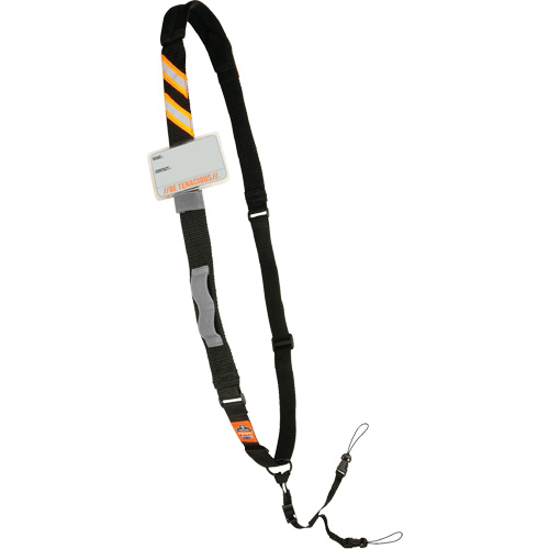 Longe &eacute;lingue &agrave; scanneur de code barres coussin&eacute;e Squids 3137 pour ordinateurs portables, Longueur fixe, Boucle Trail Hammer and Bolt