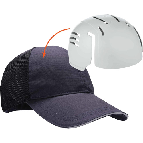Casquette de baseball standard Skullerz 8946 avec encart, Bleu marin Trail Hammer and Bolt