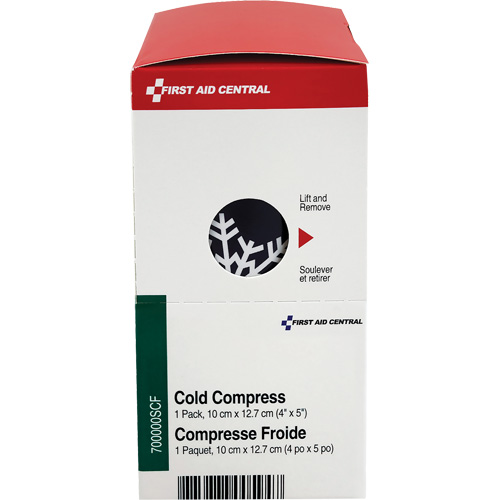SmartCompliance&reg; Refill Instant Compress, Cold, Single Use, 4" x 5" Trail Hammer and Bolt