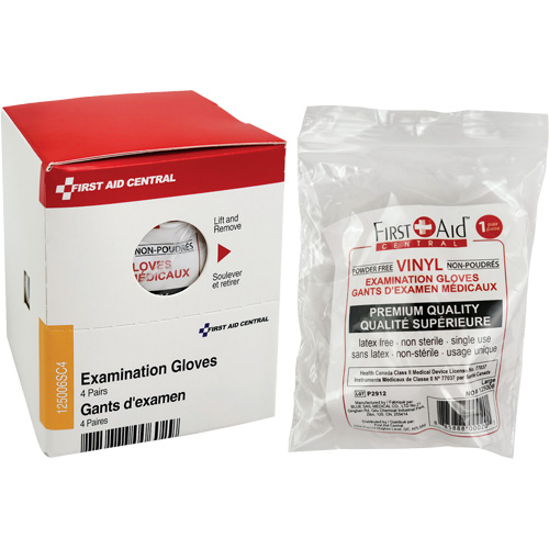 SmartCompliance&reg; Refill Examination Gloves, Vinyl, Powder-Free, Clear, Class 2 Trail Hammer and Bolt