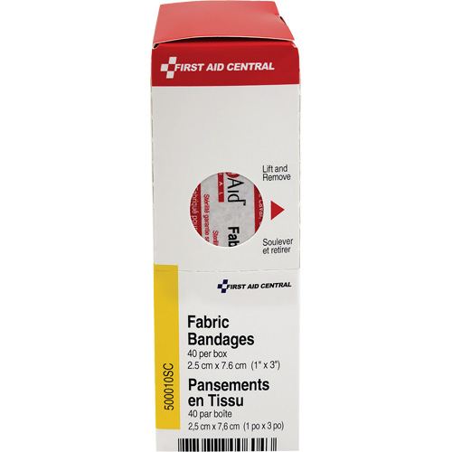 SmartCompliance&reg; Refill Adhesive Bandages, Rectangular/Square, 3", Fabric, Non-Sterile Trail Hammer and Bolt