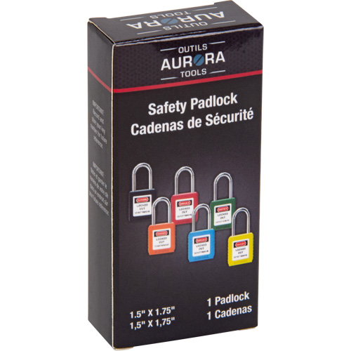 Verrou de s&eacute;curit&eacute;, Noir, Cl&eacute;s diff&eacute;rentes, Thermoplastique, Largeur de 1-1/2" Trail Hammer and Bolt