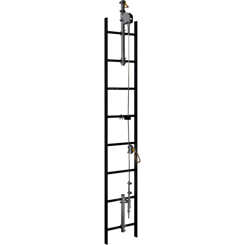 Lad-Saf Cable Vertical Safety System, Stainless Steel Trail Hammer and Bolt
