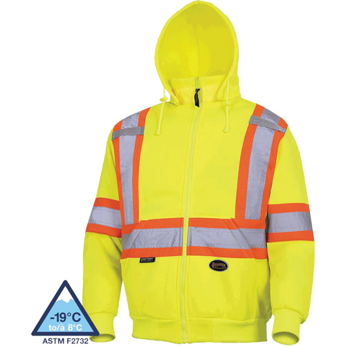 6925 Chandail &agrave; capuche, T-petit, Jaune haute visibilit&eacute; Trail Hammer and Bolt