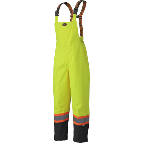 5405 Salopettes imperm&eacute;ables 300D Trilobal antid&eacute;chirure, Polyester, T-petit, Jaune lime haute visibilit&eacute; Trail Hammer and Bolt
