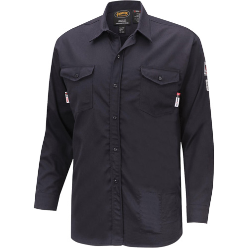 7742 Chemise de s&eacute;curit&eacute; ignifug&eacute;e FR-Tech, Petit, Bleu marin Trail Hammer and Bolt