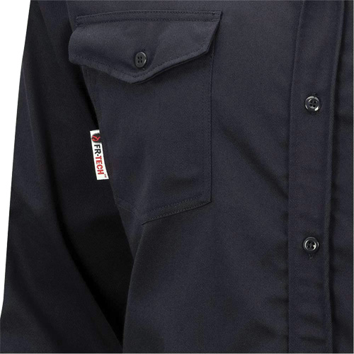 7742 Chemise de s&eacute;curit&eacute; ignifug&eacute;e FR-Tech, Petit, Bleu marin Trail Hammer and Bolt