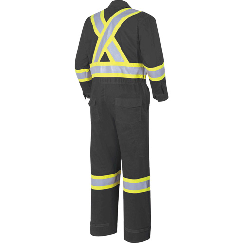 7702BKT FR-Tech&reg; Arc-Rated Coverall, Size 40 (Tall), Black, 10 cal/cm² Trail Hammer and Bolt