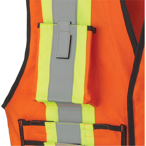 7732 Veste d'arpenteur ignifuge et r&eacute;sistant aux arcs &eacute;lectriques FR-Tech, Petit, Orange haute visibilit&eacute;, 9,7 cal/cm² Trail Hammer and Bolt