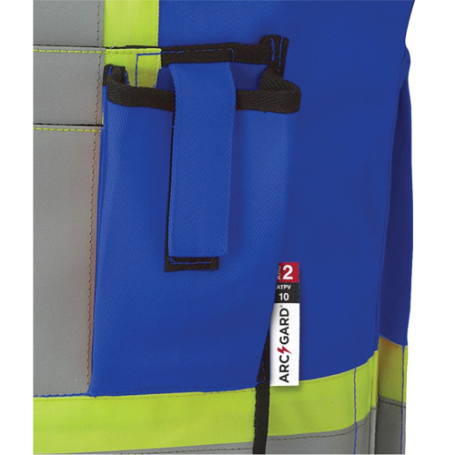 7733 Veste d'arpenteur ignifuge et r&eacute;sistant aux arcs &eacute;lectriques FR-Tech, Petit, Bleu royal, 9,7 cal/cm² Trail Hammer and Bolt