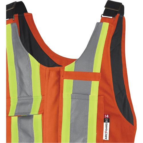 5534A Flame-Resistant Quilted Safety Overalls, Small, Orange Trail Hammer and Bolt