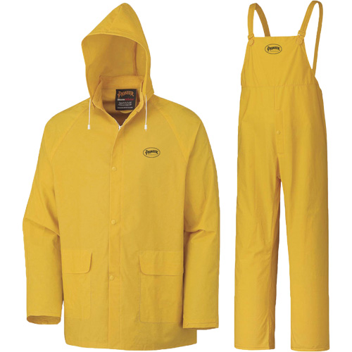 577 3-Piece Rain Suit, Polyester/PVC, 6X-Large, Yellow Trail Hammer and Bolt