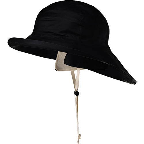D5050 Black Dry King&reg; Offshore Traditional Sou'wester Hat, Small, Black, Rubber Trail Hammer and Bolt