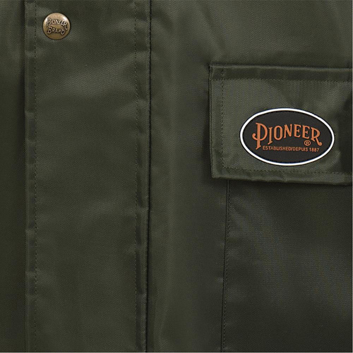 D8120J Manteau &agrave; capuchon ind&eacute;chirable Nailhead pour planteur d'arbres, Polyester/PVC, T-petit, Vert Trail Hammer and Bolt
