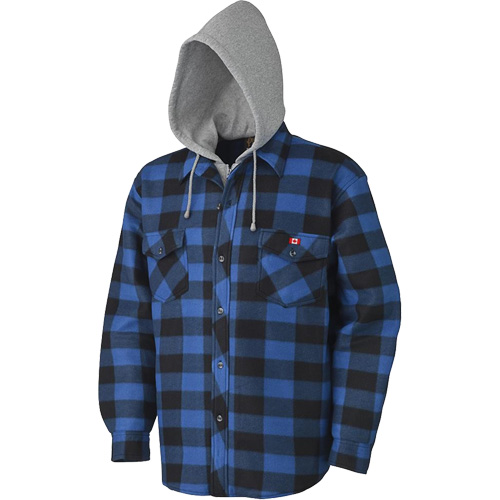 415SS Quilted Hooded Shirt, Men's, Small, Multi-Colour Trail Hammer and Bolt