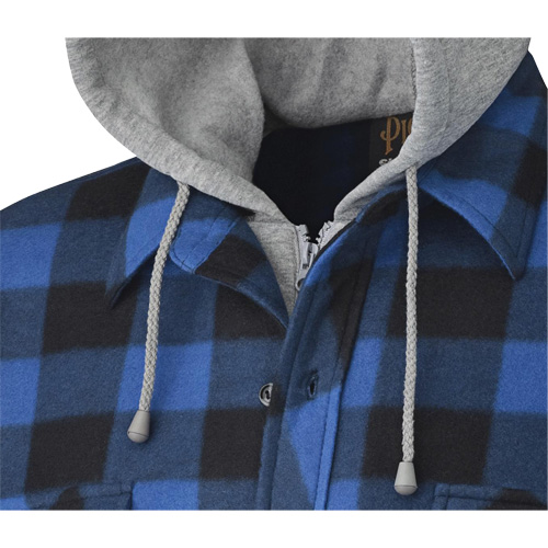 415SS Quilted Hooded Shirt, Men's, Small, Multi-Colour Trail Hammer and Bolt