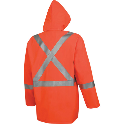 576J Veste de pluie ignifuge haute visibilit&eacute;, Petit, Orange haute visibilit&eacute; Trail Hammer and Bolt