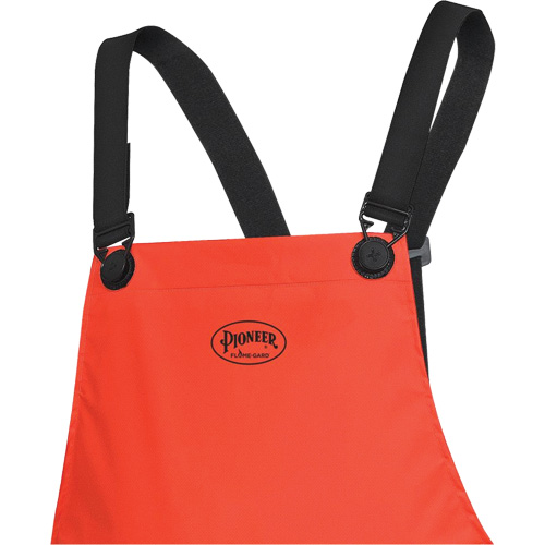576P FR Safety Bib Pants, Small, High Visibility Orange Trail Hammer and Bolt