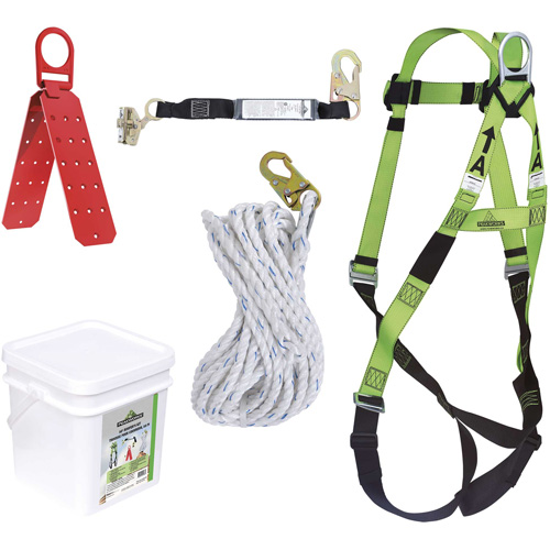 RK2-50 Contractor's Fall Protection Kit, Roofer's Kit Trail Hammer and Bolt