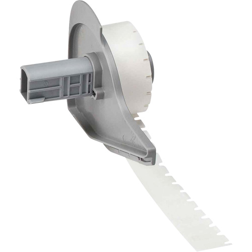 &eacute;tiquettes polyvalentes pour environnements difficiles, Polyester, 0,35" lo x 0,2" h, Noir sur transparent Trail Hammer and Bolt