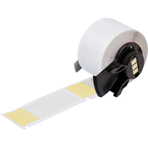 Self-Laminating Wrap-Around Wire & Cable Labels, Vinyl, 1" L x 2.5" H, White Trail Hammer and Bolt
