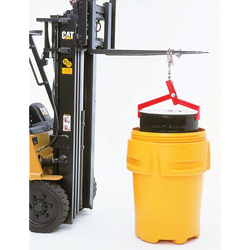 Ultra-Drum Lifter, 55 gal. US (45 gal. imp.), Cap. 1000 lb/453 kg Trail Hammer and Bolt