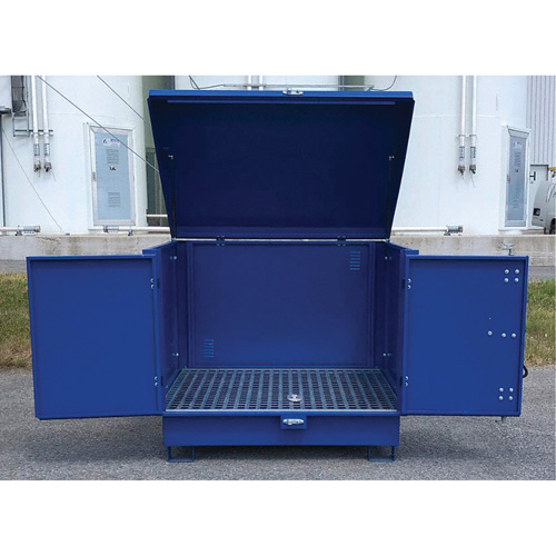 Palette de d&eacute;versement en acier avec couvercle rigide S-4 Ultra, 61" lo x 54,4" la x 52" h, Capacit&eacute; de charge 4700 lb Trail Hammer and Bolt