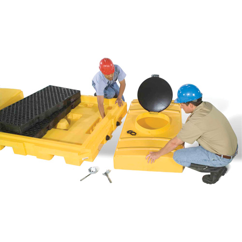 R&eacute;servoir dexpansion pour Ultra-Modular IBC Spill Pallets Trail Hammer and Bolt