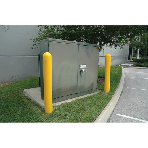 Ultra-Post Protector&reg;, 6" Dia. x 52" L, Yellow Trail Hammer and Bolt