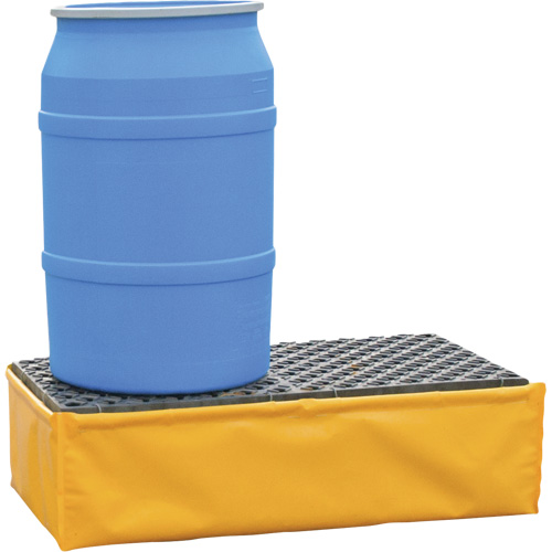 2-Drum Flexible Ultra-Spill Pallet&reg;, 66 US gal. Spill Capacity, 48" x 24" x 14" Trail Hammer and Bolt