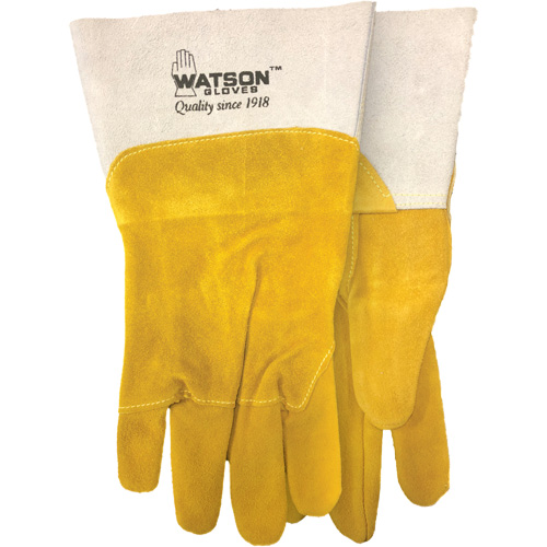 Gants de soudure robustes, Cuir fleur de ch&egrave;vre/Cuir de vache refendu, Taille Moyen Trail Hammer and Bolt