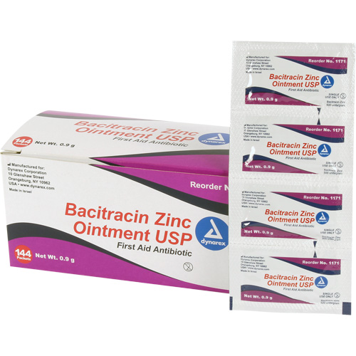 Tampons de premiers soins au bacitracin et zinc Efcom Limited, Onguent, Antibiotique Trail Hammer and Bolt