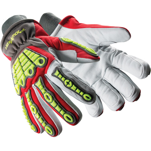 Chrome SLT&reg; Winter 4073W Impact Gloves, 6/X-Small, Goatskin Palm, Knit Wrist Cuff Trail Hammer and Bolt