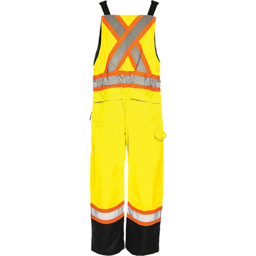 Salopette de s&eacute;curit&eacute; dhiver TO1, Polyester, Petit, Noir/Jaune lime haute visibilit&eacute; Trail Hammer and Bolt