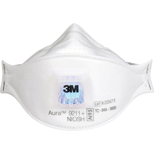 Respirateur &agrave; particules Aura 9211+, N95, Certifi&eacute; NIOSH Trail Hammer and Bolt