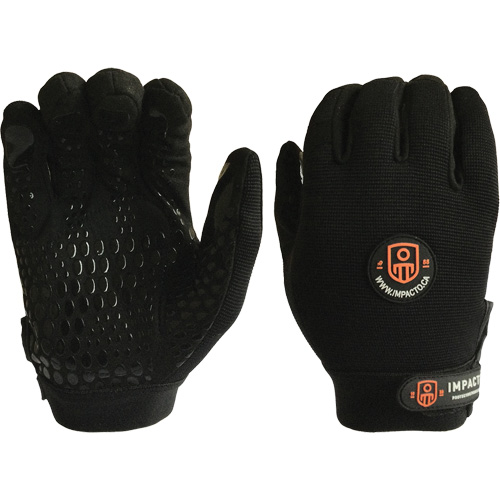 Gants de m&eacute;canicien anti-chocs, 7/Petit, Paume en Synth&eacute;tique/Su&egrave;de, Poignet &eacute;lastique/Boucle et crochet Trail Hammer and Bolt