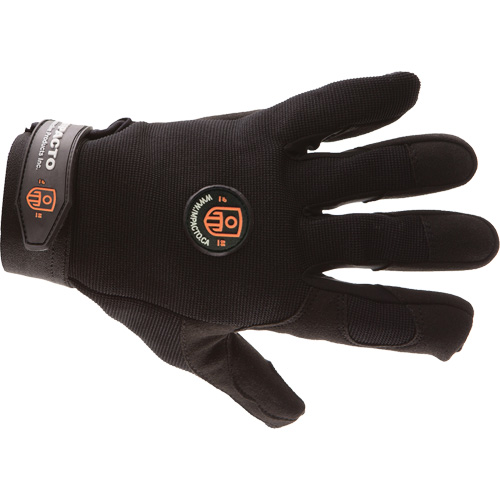 Gants de m&eacute;canicien anti-chocs, 7/Petit, Paume en Synth&eacute;tique/Su&egrave;de, Poignet &eacute;lastique/Boucle et crochet Trail Hammer and Bolt