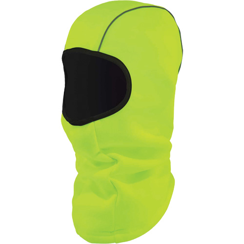 N-Ferno 6821HCV Balaclava Face Mask, Fleece, High-Visibility Lime-Yellow Trail Hammer and Bolt