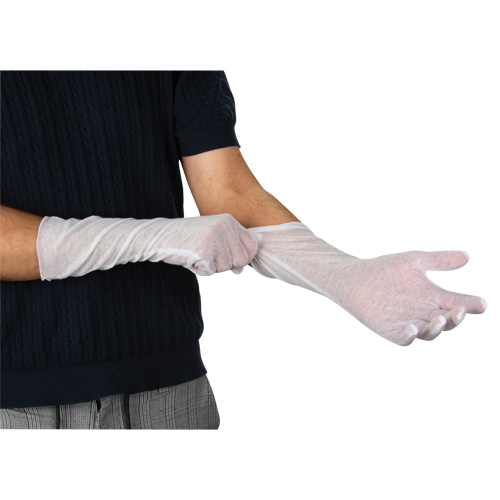 Lightweight Inspection Gloves, Poly/Cotton, Hemmed Cuff, Men's Trail Hammer and Bolt