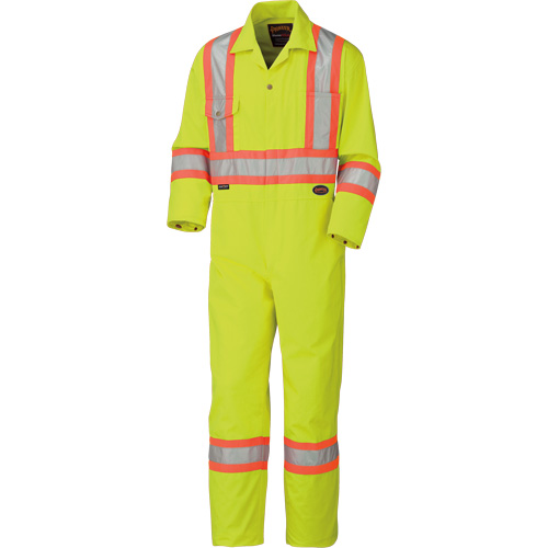 5512T Combinaison haute visibilit&eacute;, 40 (grand taille), Jaune lime haute visibilit&eacute; Trail Hammer and Bolt