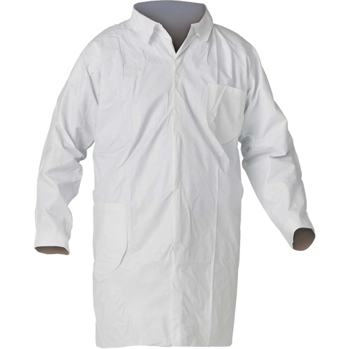 KleenGuard A40 Lab Coat, Small, White Trail Hammer and Bolt