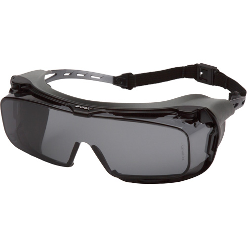 Cappture Plus Safety Goggles, Grey Lens, Anti-Fog, Closed Vent Trail Hammer and Bolt